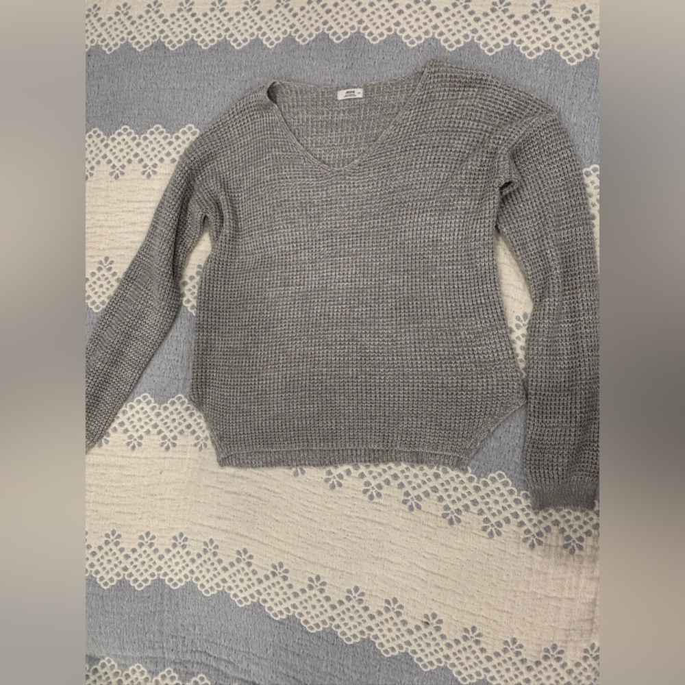 Ardene Gray V-Neck Women's Sweater